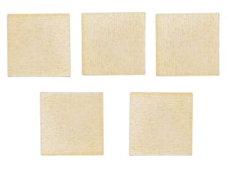 Scrapki Kwadraty Sklejka Drewniana Naturalne Dekor ECO 3 x 3cm 5 sztuk