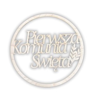 Pierwsza Komunia Święta Obręcz Drewniana Baza do Makramy Łapacza Snów Dekor