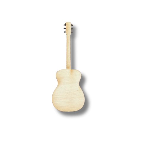 Gitara Instrument Muzyczny Dekor Drewniana Eko Decoupage Rękodzieło Ozdoba