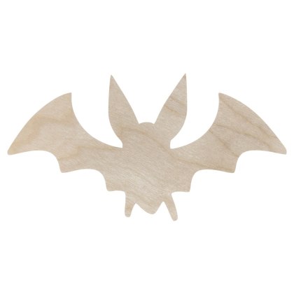 NIETOPERZ HALLOWEEN do Decoupage Ozdabiania Drewniany Naturalny 12 X 6,5 cm