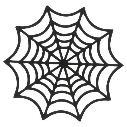 PAJĘCZYNA DUŻA HALLOWEEN CZARNA Dekor Podkładka Podstawka Drewniana Ozdoba