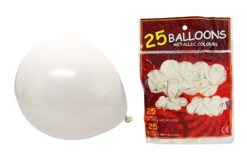 Balony Lateksowe BIAŁE na Wesele Urodziny Narodziny Jubileusz 25 sztuk