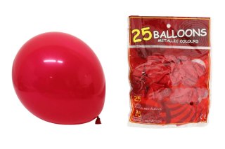 Balony Lateksowe CZERWONE na Urodziny Sylwestra Jubileusz Przyjęcie 25 szt.