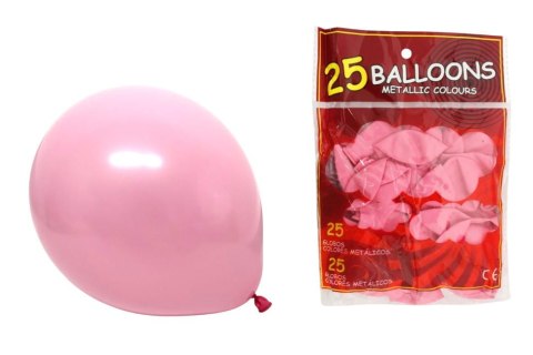 Balony Lateksowe JASNY RÓŻOWY na Urodziny dla Dziewczynki Kobiety 25 sztuk