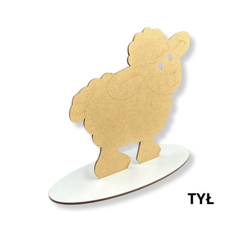 Baranek Wielkanocny Baran Drewniany Owca na Podstawce Rękodzieło DIY 20 cm Baranek Wielkanocny Baran Drewniany Owca na Podstawce Rękodzieło DIY 20 cm