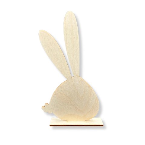 Królik Wielkanocny Zając Drewniany Zajączek Króliczek na Podstawce 20 cm