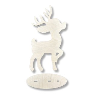 Renifer Drewniany Reniferek Rudolf Jelonek Dekoracja Stojąca Dekor Eko 25cm