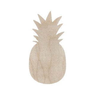 Ananas Kształtka Owoc Sklejka Drewniana Naturalna Ekologiczna Dodatek 15 cm
