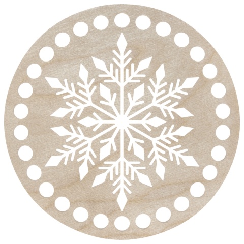 Baza Dno Koszyka Koszyczka Sklejka Drewniana Ekologiczna Śnieżynka 15cm