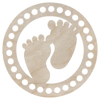 Baza Dno Koszyka Spód Koszyczka Stópki Narodziny Dziecka Baby Shower 15cm