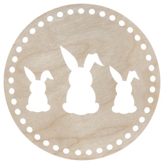 Baza Dno Spód do Koszyka Koszyczka Wielkanocnego Zajączki Dekor Eko 20cm