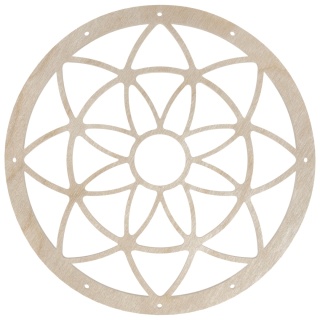 Baza Obręcz do Łapacza Snów Mandala Kwiat Drewniana Ekologiczna EKO 25cm