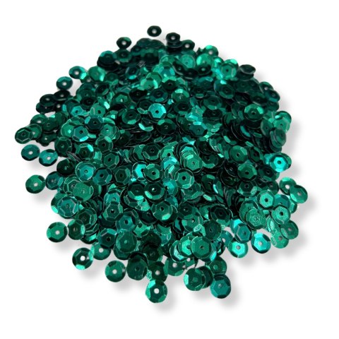 Cekiny Butelkowa Zieleń Łamane Kreatywne do Prac Plastycznych 6mm 14g Cekiny Butelkowa Zieleń Łamane Kreatywne do Prac Plastycznych 6mm 14g