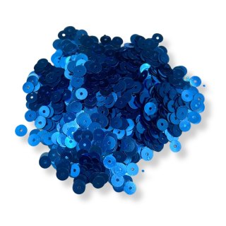 Cekiny Płaskie Ciemny Niebieski Idealne do Jajek Styropianowych 6mm 14g