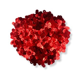 Cekiny Płaskie Czerwone do Prac Plastycznych Jajek Styropianowych 6mm 14g