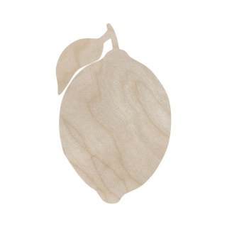 Cytryna Kształtka Owoc Sklejka Drewniana Ekologiczna Naturalna Eko 15 cm