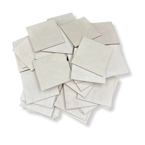 Drewniane Kwadraty 7 X 7 cm 100 szt. Kwadrat Sklejka Drewniana Baza Dekor