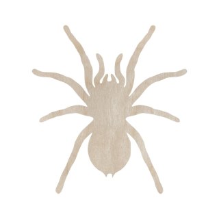 Drewniany Pająk PTASZNIK TARANTULA 15 cm Kształtka Owady Pajęczaki Dekor
