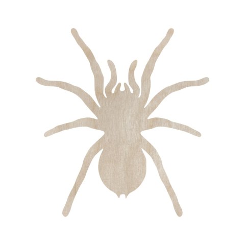 Drewniany Pająk PTASZNIK TARANTULA 15 cm Kształtka Owady Pajęczaki Dekor