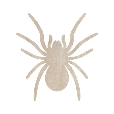 Drewniany Pająk PTASZNIK TARANTULA 15 cm Kształtka Owady Pajęczaki Dekor