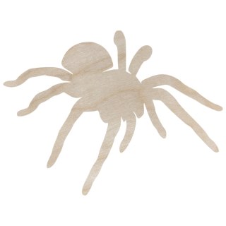 Drewniany Pająk PTASZNIK TARANTULA 15 cm Kształtka Owady Pajęczaki Dekor