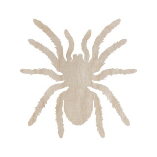 Drewniany Pająk PTASZNIK Włochaty TARANTULA 15 cm Kształtka Owady Pajęczak