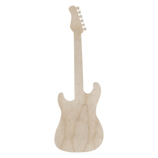 Gitara Elektryczna Drewniana Instrument Dekor Eko Decoupage Rękodzieło