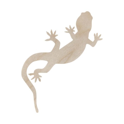 Jaszczurka Salamandra Gekon 16 cm Kształtka Drewniana Zwierzęta Gady Zwierz