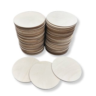Kółka Koła Drewniane 12 cm 50 szt. do Ozdabiania Dekorowania Eko Koło Kółko