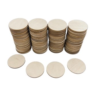 Kółka Koła Drewniane 6 cm 150 szt. do Prac Plastycznych Dekor Koło Kółko