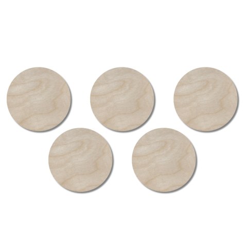 Koło Kółko Okrąg Polski Producent Sklejka Drewniana Dekor Eko 4 cm 5 szt.