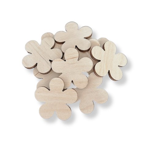 Kwiatek Kwiatuszki Wiosenne Kwiatki Sklejka Drewniana Dekor 10 sztuk 3 cm Kwiatek Kwiatuszki Wiosenne Kwiatki Sklejka Drewniana Dekor 10 sztuk 3 cm