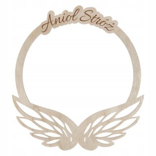 OBRĘCZ ANIOŁ STRÓŻ ANIOŁEK SKRZYDŁA BAZA MAKRAMA ŁAPACZ SNÓW SKLEJKA DEKOR