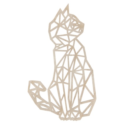 Obraz Ażurowy do Salonu Sypialni Dekor Ścienny Kot Kotek Kotek 3D 26 cm