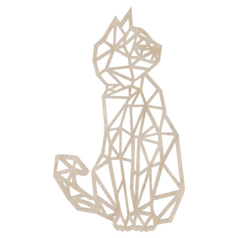 Obraz Ażurowy do Salonu Sypialni Dekor Ścienny Kot Kotek Kotek 3D 26 cm