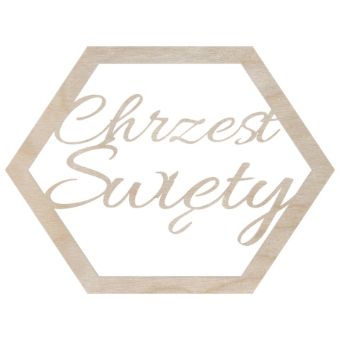 Obręcz do Makramy Baza Drewniana Chrzest Święty Dekoracja z Okzaji Chrztu