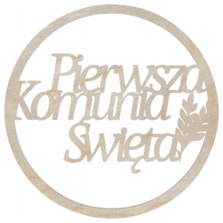 Pierwsza Komunia Święta Obręcz Drewniana Baza do Makramy Łapacza Snów Dekor