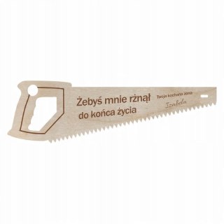 Piła MINI Zawieszka Personalizowana Prezent dla Męża Chłopaka Twój Podpis