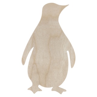 Pingwinek Pingwin Drewniany Dekor Ozdoba Dekoracja Decoupage Rękodzieło Eko