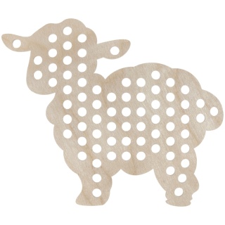 Przeplatanka Nawlekanka Sznurowanka Drewniana Baranek Owca Baran Motessori