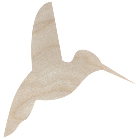 Ptak Koliber Ptaszek Drewniany Dekor Decoupage Rękodzieło Ozdoba Eko 1 szt.