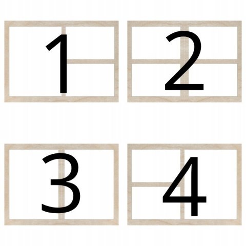 Ramka do Zdjęć 39 X 28 cm KOLAŻ Różne Warianty Sklejka Drewniana Dekor Eko