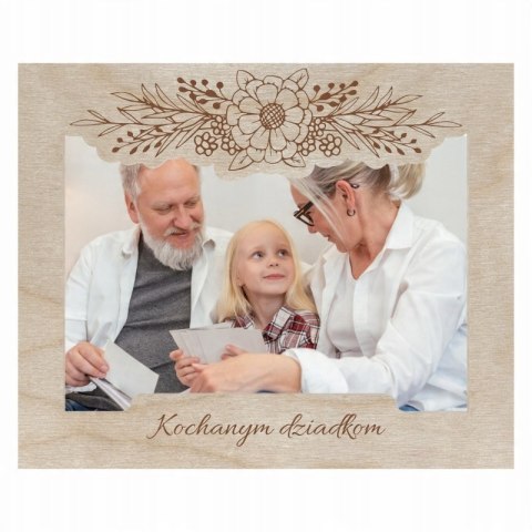 Ramka na Zdjęcie DOWOLNY NAPIS Płaska z Otworem Produkt Personalizowany
