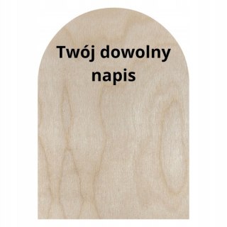 Ramka na Zdjęcie Dowolny Napis Sklejka Drewniana Naturalna Ekologiczna Eko