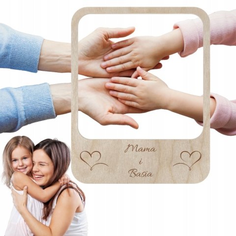 Ramka na Zdjęcie Mama w Stylu Polaroid Instax + Imię Dziecka