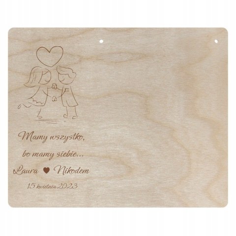 Ramka na Zdjęcie dla Par Miłość ROCZNICA ŚLUB WALENTYNKI Personalizowana