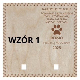 Ramka na Zdjęcie i Obrożę Pupila Psa Kota Pamiątka TWÓJ GRAWER Dekor Eko