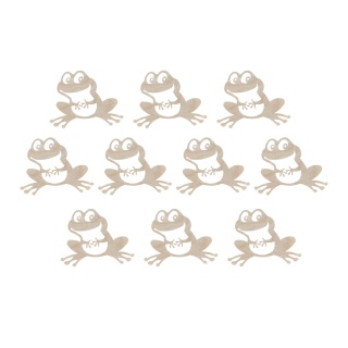 Scrapki Drewniane Żaba Naturalna Dekoracyjna Ozdobna Dekor ECO 10 szt.