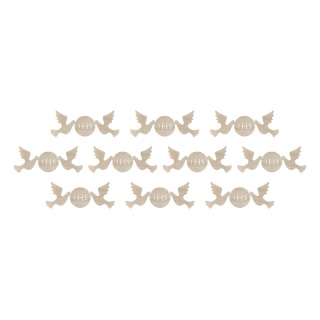 Scrapki Gołąbki IHS Sklejka Drewniana Naturalna Dekor ECO 50 x 20mm 10szt