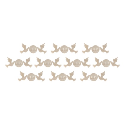 Scrapki Gołąbki IHS Sklejka Drewniana Naturalna Dekor ECO 50 x 20mm 10szt